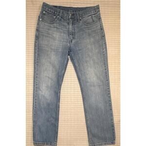 Levi's Light Wash Blue Denim Straight Leg Jeans Regular Fit 32W X 30L